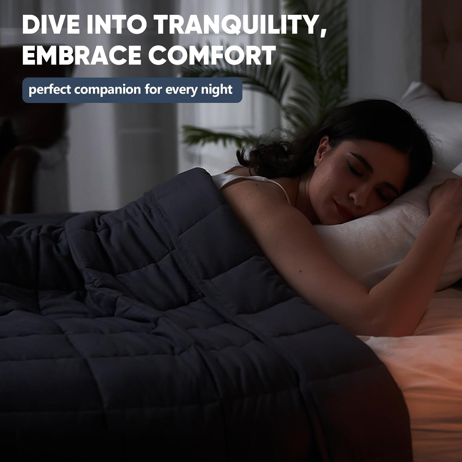 Queen Size Weighted Blanket: 20 lbs, 60" x 80", perfect for adults