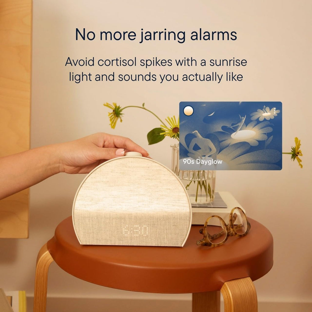 Restore 3 Sunrise Alarm Clock, Sound Machine, Smart Light (Putty) - White Noise, Screen-Free Sleep Routine