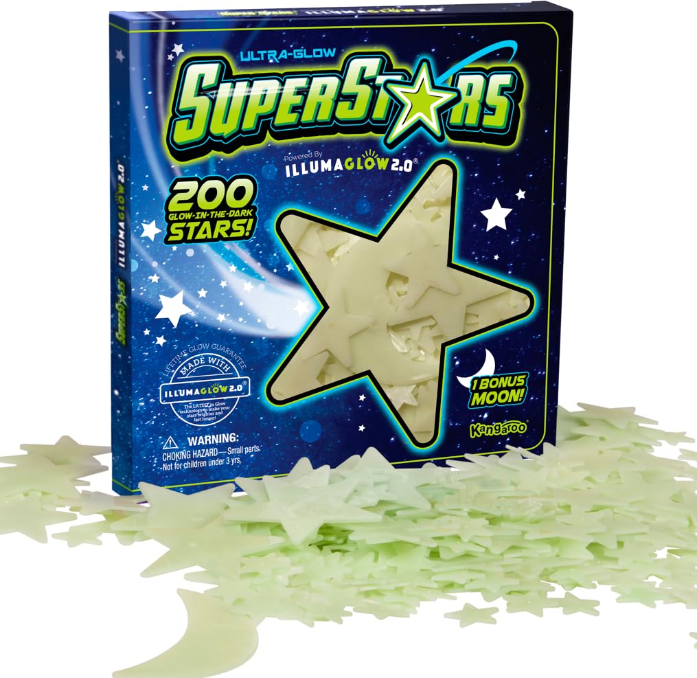 Glow-in-the-Dark Stars: 200 glowstars plus a bonus moon