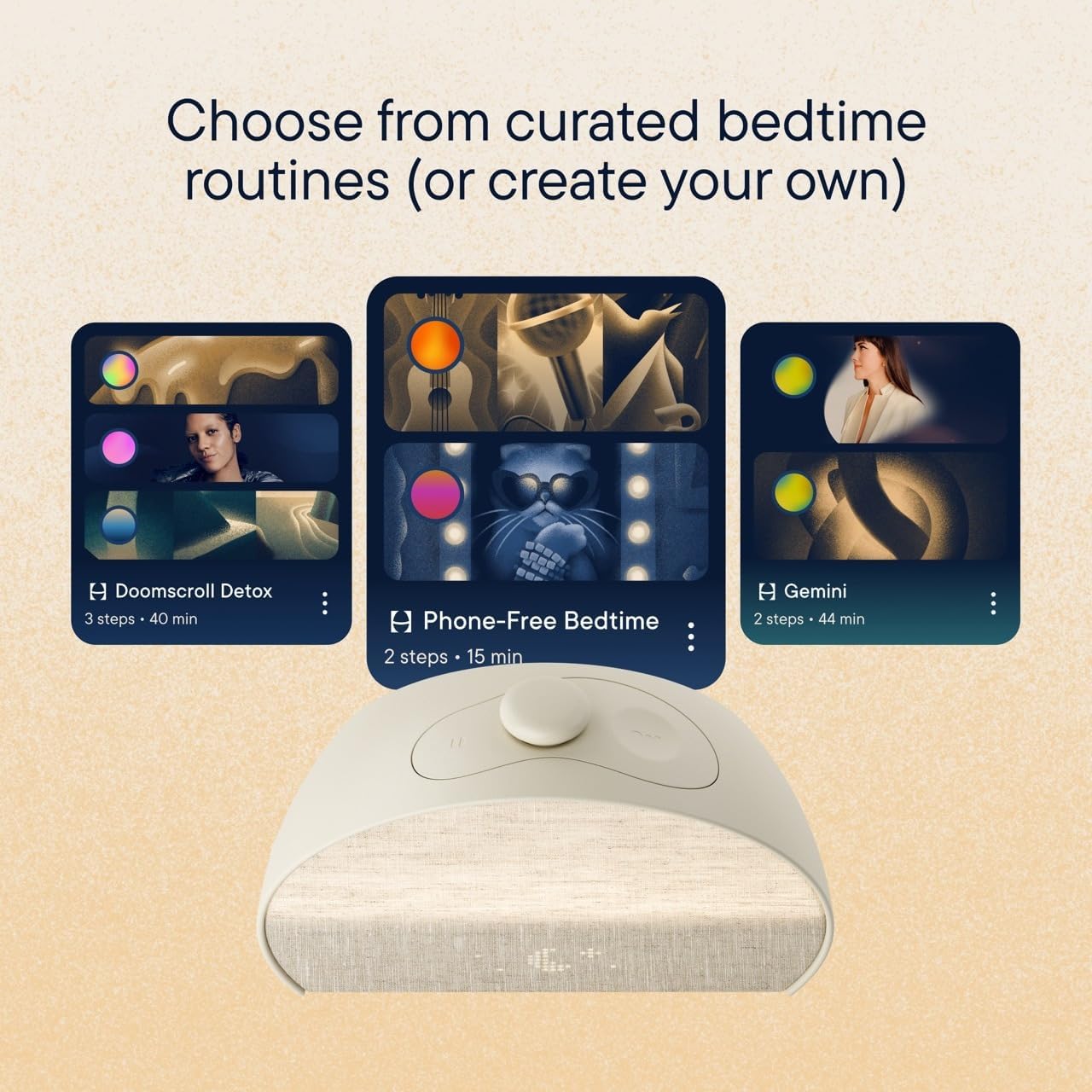Restore 3 Sunrise Alarm Clock, Sound Machine, Smart Light (Putty) - White Noise, Screen-Free Sleep Routine