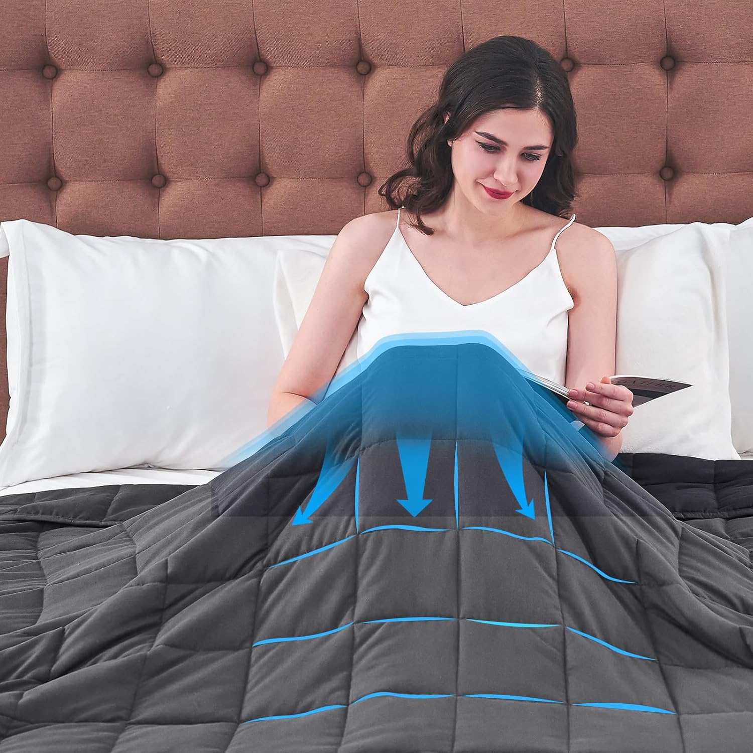 Queen Size Weighted Blanket: 20 lbs, 60" x 80", perfect for adults