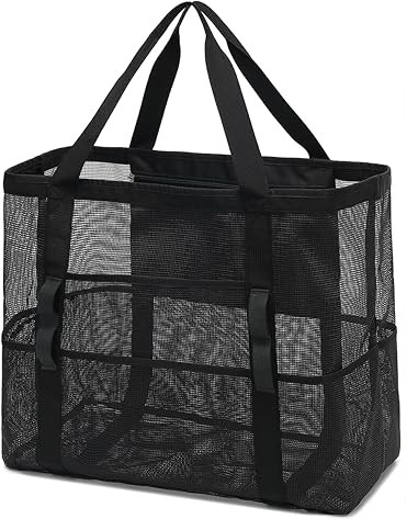Beach Bag, Large Beach Tote with Zipper Pocket for Family Pool Bag for Toys & Vacation Essentials